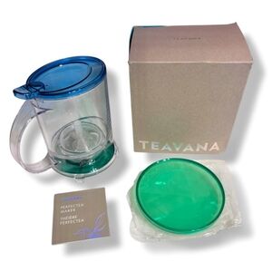 TEAVANA PerfecTea Tea Maker 16 oz, Blue & Green RARE